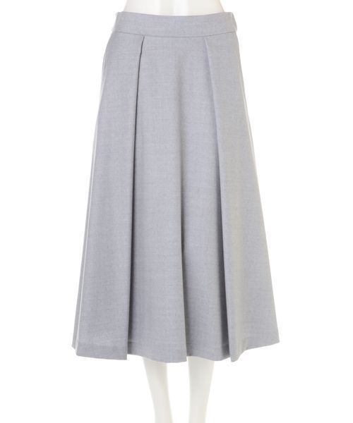 22 OCTOBRE（ヴァンドゥ－オクトーブル）の「ハイカウントフラノフレアスカート（スカート・レディース・グレー/ブルー/グリーン・38）」の16枚目の写真