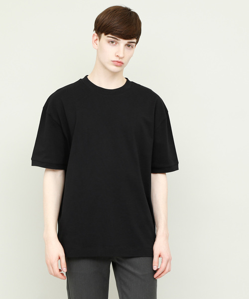 EMMA CLOTHES（エマクローズ）の「コーマビッグシルエットカットソー（Tシャツ/カットソー・メンズ・スモークピンク/オリーブ/ネイビー/オフホワイト/イエロー/ブラウン/ブラック/チャコール・FREE）」の19枚目の写真