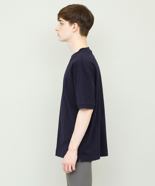 EMMA CLOTHES（エマクローズ）の「コーマビッグシルエットカットソー（Tシャツ/カットソー・メンズ・スモークピンク/オリーブ/ネイビー/オフホワイト/イエロー/ブラウン/ブラック/チャコール・FREE）」の10枚目の写真