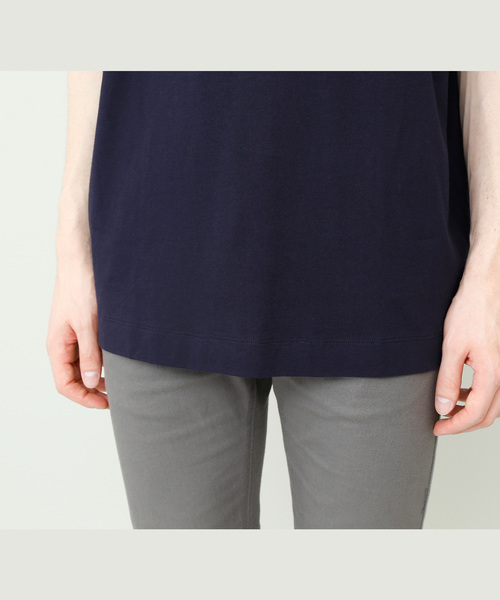 EMMA CLOTHES（エマクローズ）の「コーマビッグシルエットカットソー（Tシャツ/カットソー・メンズ・スモークピンク/オリーブ/ネイビー/オフホワイト/イエロー/ブラウン/ブラック/チャコール・FREE）」の14枚目の写真