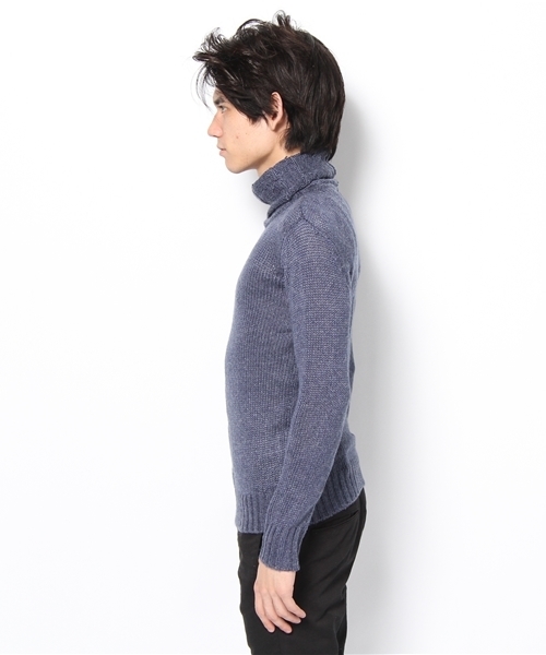 Lui's（ルイス）の「Luisｹｰﾌﾞﾙﾊｲﾈｯｸ（ニット/セーター・メンズ・ダークグレー/ブルー/グレー/ベージュ・SMALL/MEDIUM）」の5枚目の写真