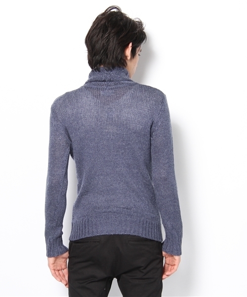 Lui's（ルイス）の「Luisｹｰﾌﾞﾙﾊｲﾈｯｸ（ニット/セーター・メンズ・ダークグレー/ブルー/グレー/ベージュ・SMALL/MEDIUM）」の6枚目の写真