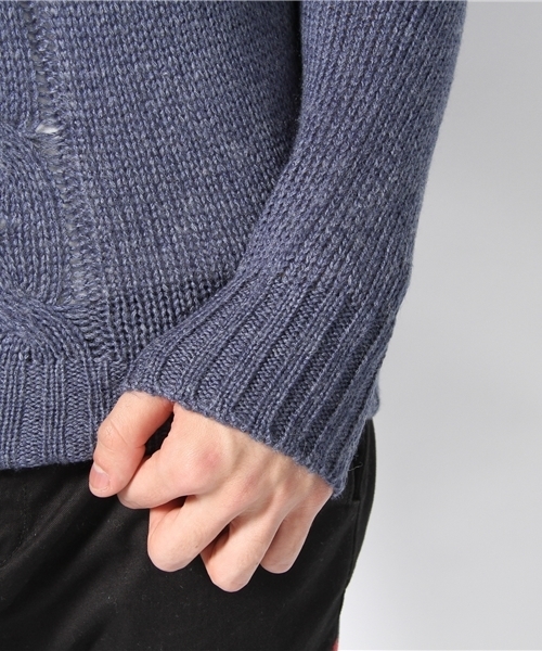 Lui's（ルイス）の「Luisｹｰﾌﾞﾙﾊｲﾈｯｸ（ニット/セーター・メンズ・ダークグレー/ブルー/グレー/ベージュ・SMALL/MEDIUM）」の8枚目の写真