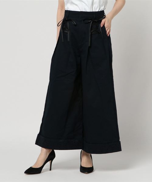 axes femme（アクシーズファム）の「チノワイドパンツ（その他パンツ・レディース・ベージュ/ネイビー/カーキ・MEDIUM）」の7枚目の写真