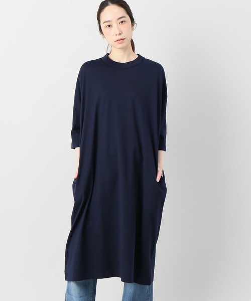 JOURNAL STANDARD LUXE(ジャーナルスタンダード ラックス)の「クラシックテンジク スタンダードクルーワンピース◆(ワンピース・レディース・ブラック/ホワイト/ネイビー/ブラウン・SMALL/MEDIUM)」の4枚目の写真