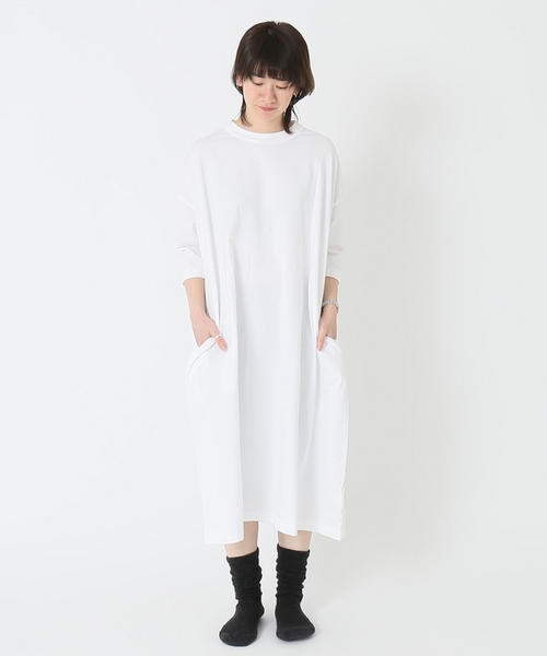 JOURNAL STANDARD LUXE(ジャーナルスタンダード ラックス)の「クラシックテンジク スタンダードクルーワンピース◆(ワンピース・レディース・ブラック/ホワイト/ネイビー/ブラウン・SMALL/MEDIUM)」の8枚目の写真