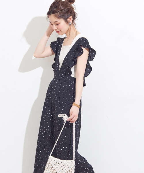 natural couture(ナチュラルクチュール)の「ワッフル太ストラップキャミ(Tシャツ/カットソー・レディース・ピンクベージュ/ブラック/レッド/アイボリー/トップグレー・FREE)」の13枚目の写真