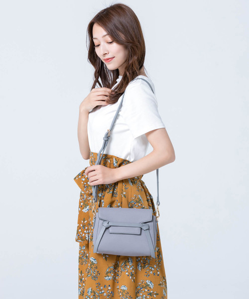 Edit Sheen（エディットシーン）の「ベルトデザインポシェット（ショルダーバッグ・レディース・ブラック/ベージュ/グレー/オフホワイト・FREE）」の21枚目の写真