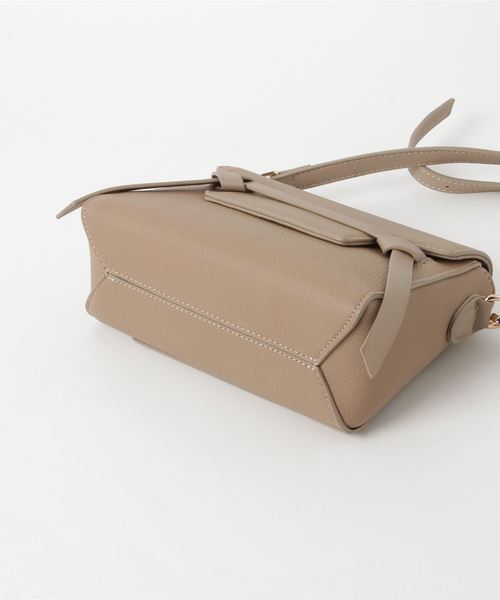 Edit Sheen（エディットシーン）の「ベルトデザインポシェット（ショルダーバッグ・レディース・ブラック/ベージュ/グレー/オフホワイト・FREE）」の5枚目の写真