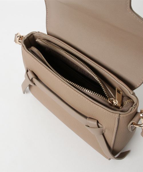 Edit Sheen（エディットシーン）の「ベルトデザインポシェット（ショルダーバッグ・レディース・ブラック/ベージュ/グレー/オフホワイト・FREE）」の7枚目の写真