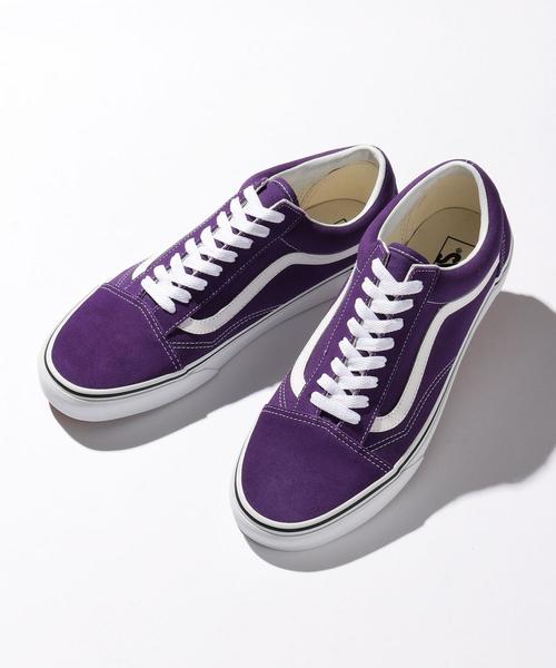 VANS（バンズ）の「＜VANS（バンズ）＞ Old Skool 18SS 2/オールドスクール ◆（スニーカー・メンズ・パープル/オレンジ・7h/9/11/8h/10/9h/8）」の2枚目の写真