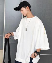 【neos -addictive design-】ビッグシルエット 1/2スリーブ ポンチスウェットPO