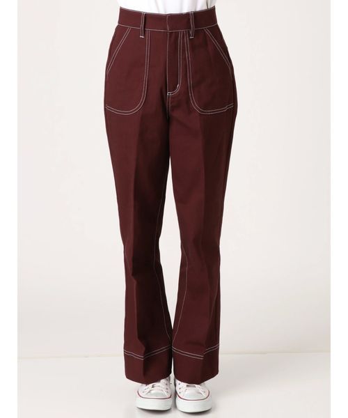 jouetie（ジュエティ）の「カラーステッチパンツ（その他パンツ・レディース・ブラック/グリーン/アイボリー/ピンク/レッド/ブラウン/パープル・MEDIUM）」の21枚目の写真