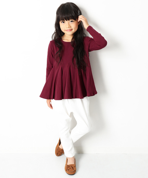 devirock（デビロック）の「ウルトラストレッチサルエルタックパンツ サルエルパンツ（その他パンツ・キッズ・ブラック/ベージュ/オフホワイト/カーキ/モカ/スモークピンク/テラコッタ/グリーン系その他/パープル系その他・100cm/120cm/130cm/140cm/150cm/160cm/110cm）」の16枚目の写真