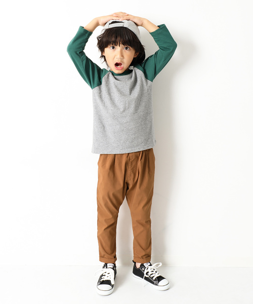 devirock（デビロック）の「ウルトラストレッチサルエルタックパンツ サルエルパンツ（その他パンツ・キッズ・ブラック/ベージュ/オフホワイト/カーキ/モカ/スモークピンク/テラコッタ/グリーン系その他/パープル系その他・100cm/120cm/130cm/140cm/150cm/160cm/110cm）」の19枚目の写真