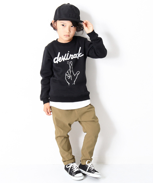 devirock（デビロック）の「ウルトラストレッチサルエルタックパンツ サルエルパンツ（その他パンツ・キッズ・ブラック/ベージュ/オフホワイト/カーキ/モカ/スモークピンク/テラコッタ/グリーン系その他/パープル系その他・100cm/120cm/130cm/140cm/150cm/160cm/110cm）」の20枚目の写真