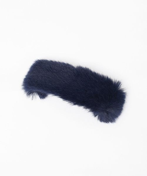 Khaju（カージュ）の「【WEB限定】Khaju:フェイクファーバレッタ◇◇（バレッタ/ヘアクリップ・レディース・ブラック/グレー/ブルー/キャメル/ピンク・ONE SIZE）」の9枚目の写真