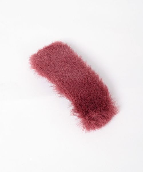 Khaju（カージュ）の「【WEB限定】Khaju:フェイクファーバレッタ◇◇（バレッタ/ヘアクリップ・レディース・ブラック/グレー/ブルー/キャメル/ピンク・ONE SIZE）」の10枚目の写真