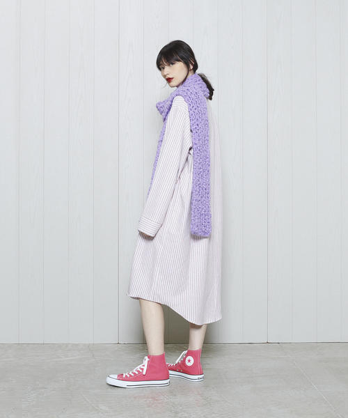 AURALEE（オーラリー）の「＜AURALEE × CONVERSE × BY＞ ALLSTAR HI/スニーカー.（スニーカー・レディース・ピンク/ライム・5/4h/3h/4/5h/6/6h）」の14枚目の写真