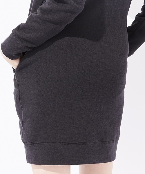 Lee（リー）の「【Lee】ロゴスウェットパーカーワンピース（スウェット・レディース・ブラック/グレー/ピンク/ネイビー/オフホワイト・MEDIUM/LARGE/M/L）」の8枚目の写真