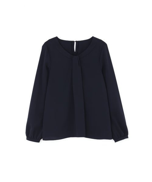 NATURAL BEAUTY BASIC（ナチュラルビューティーベーシック）の「フロントディティールブラウス（シャツ/ブラウス・レディース・ネイビー/オフホワイト・SMALL/MEDIUM/LARGE）」の12枚目の写真