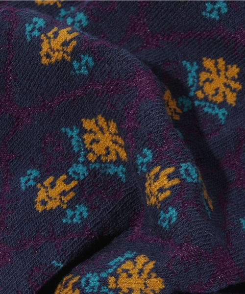 チチカカ（チチカカ）の「オリエンタルパターンタイツ（タイツ/ストッキング・レディース・ネイビー/オレンジ・FREE）」の5枚目の写真