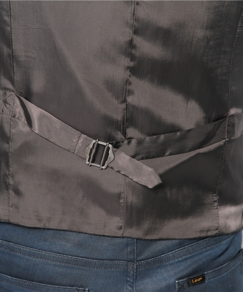 AMERICAN RAG CIE（アメリカンラグシー）の「AMERICAN RAG CIE シルク混ジレ 116-ATS-M131-VT501（ベスト・メンズ・ブラック/ブルー/グレー・2/1/3）」の9枚目の写真