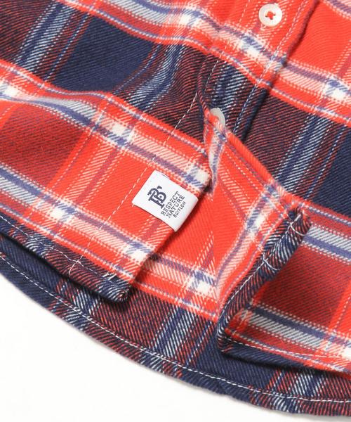 BAYFLOW（ベイフロー）の「[KIDS]キモウチェックシャツ（シャツ/ブラウス・キッズ・ベージュ/レッド/ブルー・SMALL/MEDIUM/LARGE/X-LARGE/XX-LARGE）」の19枚目の写真