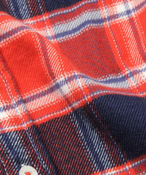 BAYFLOW（ベイフロー）の「[KIDS]キモウチェックシャツ（シャツ/ブラウス・キッズ・ベージュ/レッド/ブルー・SMALL/MEDIUM/LARGE/X-LARGE/XX-LARGE）」の20枚目の写真