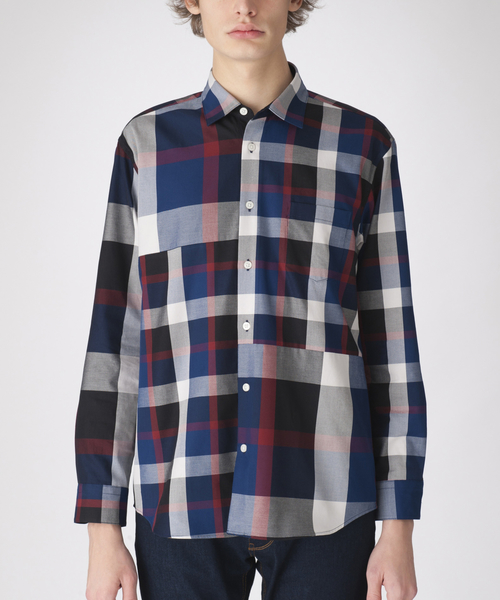 BLACK LABEL CRESTBRIDGE(ブラックレーベル・クレストブリッジ)の「コンビネーションクレストブリッジチェックシャツ(シャツ/ブラウス・メンズ・ライトグレー/ネイビー/レッド系その他/ブルー系その他5・L/M/S)」の2枚目の写真