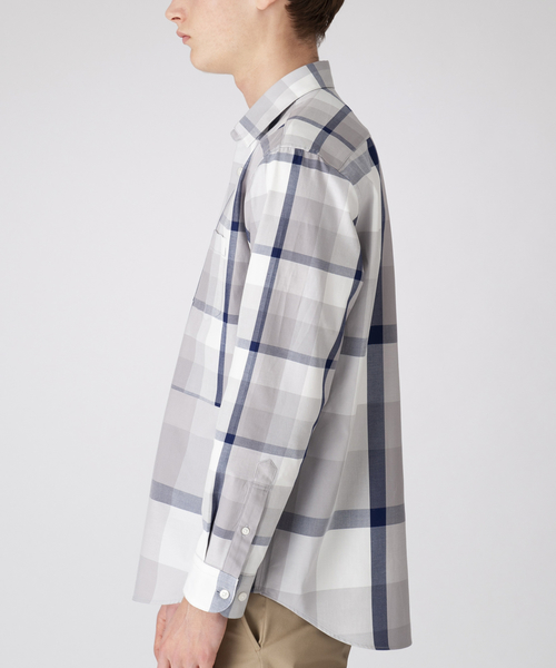 BLACK LABEL CRESTBRIDGE(ブラックレーベル・クレストブリッジ)の「コンビネーションクレストブリッジチェックシャツ(シャツ/ブラウス・メンズ・ライトグレー/ネイビー/レッド系その他/ブルー系その他5・L/M/S)」の6枚目の写真