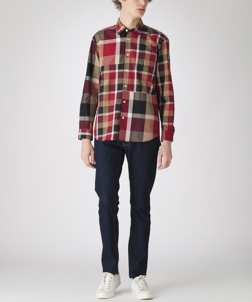BLACK LABEL CRESTBRIDGE(ブラックレーベル・クレストブリッジ)の「コンビネーションクレストブリッジチェックシャツ(シャツ/ブラウス・メンズ・ライトグレー/ネイビー/レッド系その他/ブルー系その他5・L/M/S)」の10枚目の写真