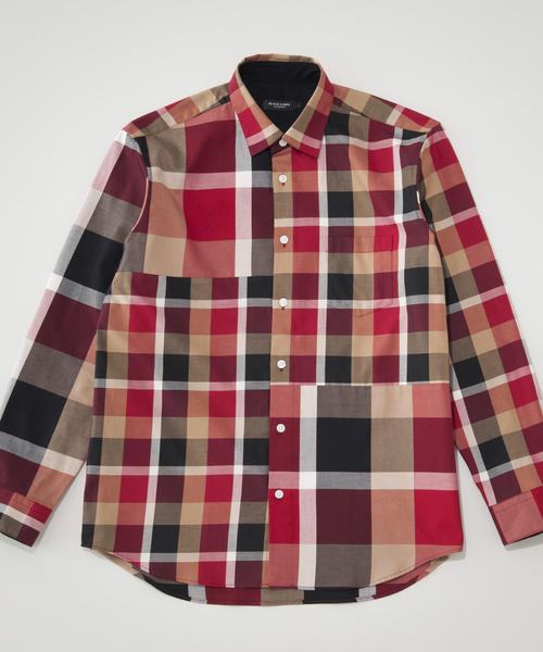 BLACK LABEL CRESTBRIDGE(ブラックレーベル・クレストブリッジ)の「コンビネーションクレストブリッジチェックシャツ(シャツ/ブラウス・メンズ・ライトグレー/ネイビー/レッド系その他/ブルー系その他5・L/M/S)」の11枚目の写真
