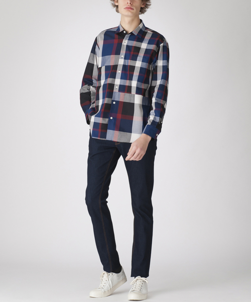 BLACK LABEL CRESTBRIDGE(ブラックレーベル・クレストブリッジ)の「コンビネーションクレストブリッジチェックシャツ(シャツ/ブラウス・メンズ・ライトグレー/ネイビー/レッド系その他/ブルー系その他5・L/M/S)」の17枚目の写真