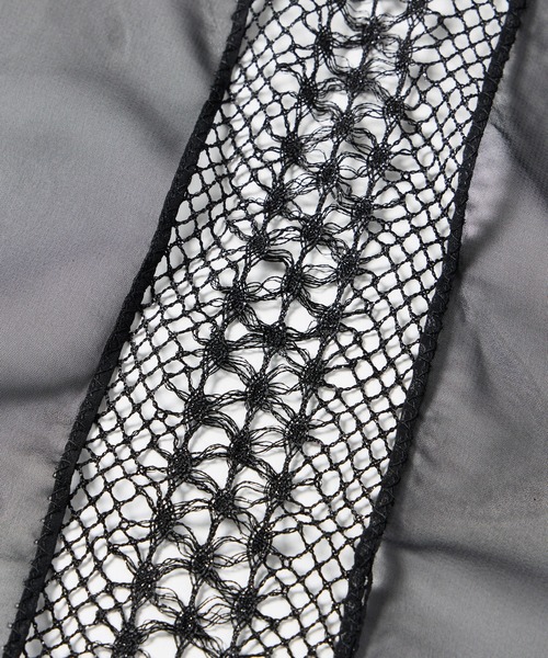 セール】ラメ糸トーションレース×シフォンストール（ストール/ショール