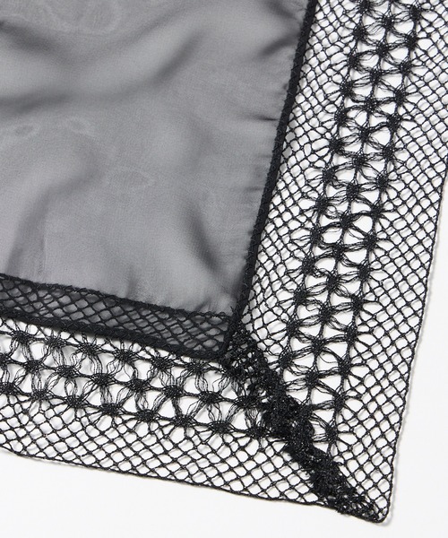 セール】ラメ糸トーションレース×シフォンストール（ストール/ショール