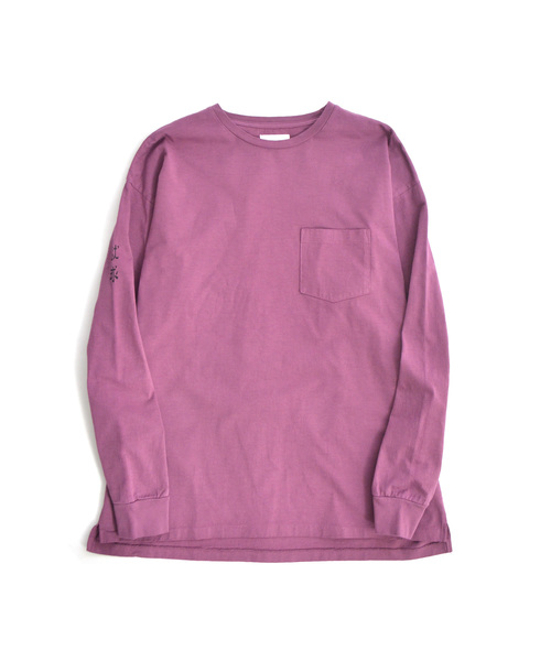 CAL O LINE（キャルオーライン）の「CAL O LINE/キャルオーライン UKIYO-E L/S TEE（Tシャツ/カットソー・メンズ・ホワイト/パープル・L/M）」の12枚目の写真