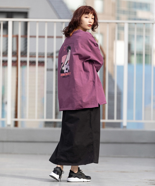 CAL O LINE（キャルオーライン）の「CAL O LINE/キャルオーライン UKIYO-E L/S TEE（Tシャツ/カットソー・メンズ・ホワイト/パープル・L/M）」の18枚目の写真