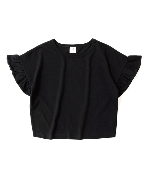 devirock（デビロック）の「フリルスリーブTシャツ（Tシャツ/カットソー・キッズ・ブラック/ネイビー/グレー系その他/オフホワイト/カーキ/グリーン系その他/イエロー/ラベンダー/ピンク系その他/レッド系その他・160cm/150cm/120cm/130cm/100cm/140cm/110cm）」の22枚目の写真