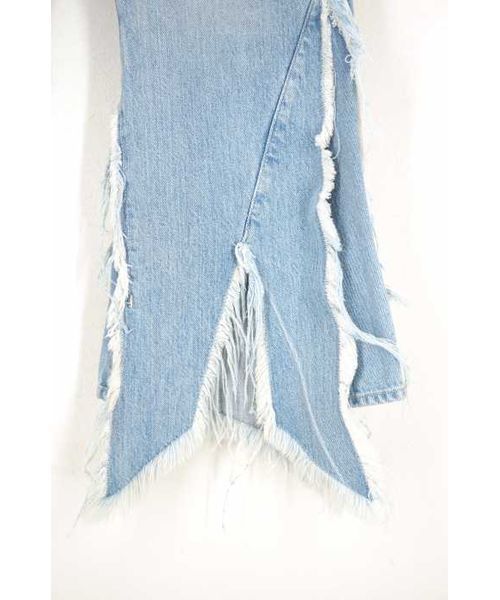 【美品】UN3Dアシメデニムパンツ ブランド古着】アシメデニムパンツ（デニムパンツ）｜UN3D