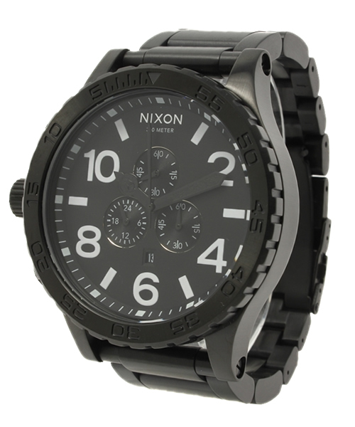 NIXON(ニクソン)の「THE 51-30 CHRONO(アナログ腕時計・メンズ・ブラック/ブラック×ゴールド/ガンメタ/シルバー×ゴールド・FREE)」の2枚目の写真