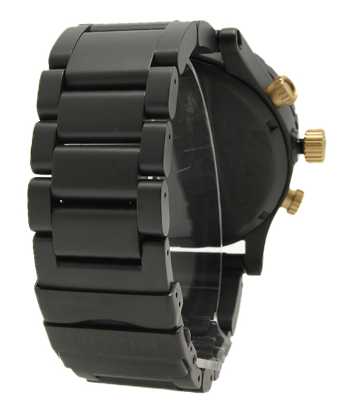 NIXON(ニクソン)の「THE 51-30 CHRONO(アナログ腕時計・メンズ・ブラック/ブラック×ゴールド/ガンメタ/シルバー×ゴールド・FREE)」の5枚目の写真