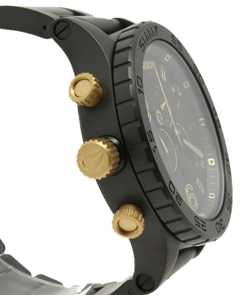 NIXON(ニクソン)の「THE 51-30 CHRONO(アナログ腕時計・メンズ・ブラック/ブラック×ゴールド/ガンメタ/シルバー×ゴールド・FREE)」の6枚目の写真