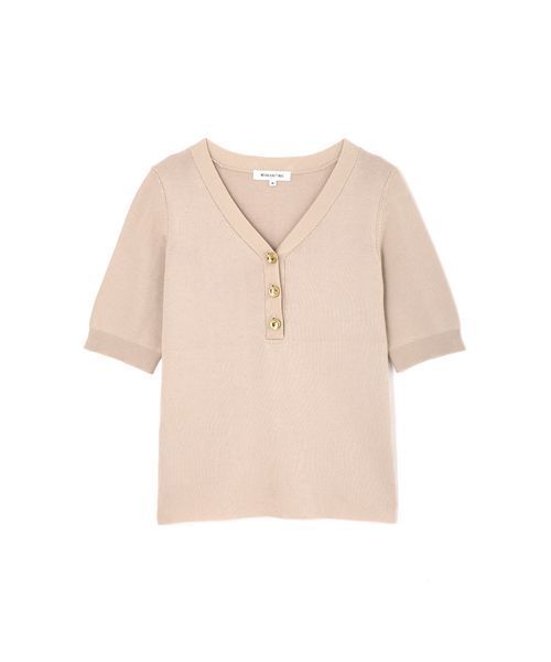 NATURAL BEAUTY BASIC（ナチュラルビューティーベーシック）の「[洗える]サマーコットンベーシックニット（ニット/セーター・レディース・ベージュ/ネイビー/オフホワイト/マジェンタ/ホワイト系その他/ダークブルー・MEDIUM）」の19枚目の写真