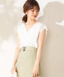 natural couture | 綿レースガーリーブラウス(Tシャツ/カットソー)