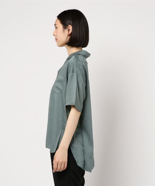 PAGEBOY（ページボーイ）の「【WEB限定】レーヨンカイキンシャツ（シャツ/ブラウス・レディース・パープル/ブルー/アイボリー/ベージュ/グリーン・FREE）」の22枚目の写真