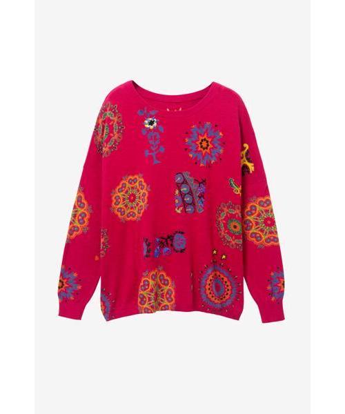 Desigual(デシグアル)の「ライトゲージプルオーバー UPPER(スウェット・レディース・レッド/ブラック・2L/S/M/L)」の3枚目の写真
