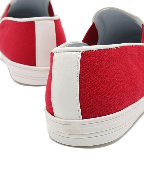 one after another NICE CLAUP（ワンアフターアナザーナイスクラップ）の「【ナイスクラップ】スリッポン（その他シューズ・レディース・ワンウォッシュ/オフホワイト/レッド・SMALL/LARGE/MEDIUM）」の5枚目の写真