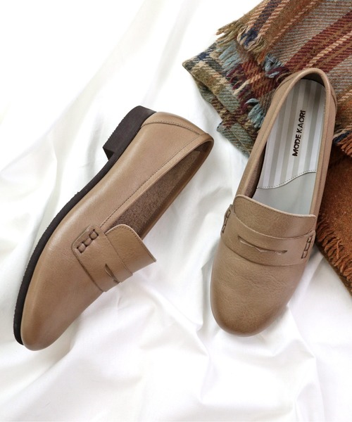 セール シューズ ローファーデザインフラットシューズ ローファー Kaori Mode Kaori モードカオリ のローファー ローファーデザインフラットシューズ をセール価格で購入できます Mode Kaori モードカオリ のファッション 期間限定大特価