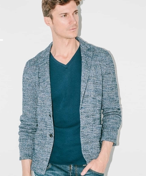 MICHEL KLEIN HOMME (ミッシェルクランオム)の「ジャケット(ツィーディーチェック)(テーラードジャケット・メンズ・ネイビー/グレー/カーキ・46/48/51)」の8枚目の写真
